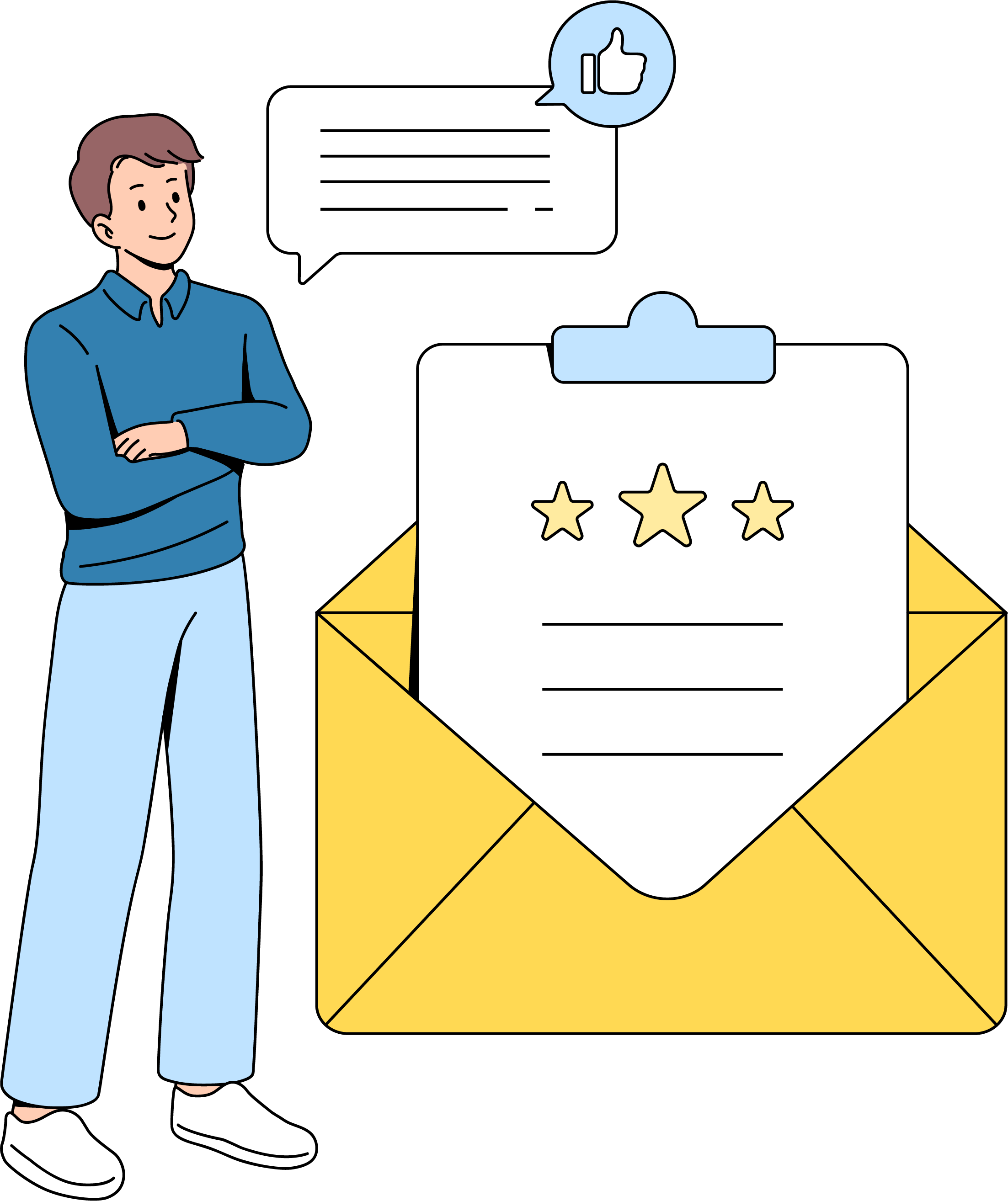 Illustration contact par email